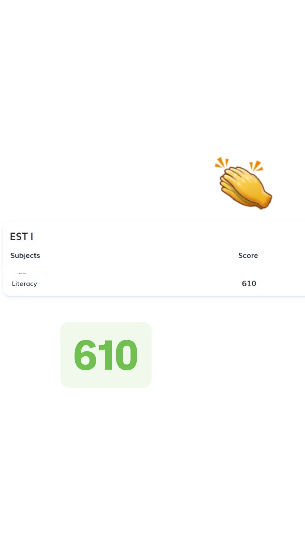 Student score and congratulations from Mr. Tamer Elfangary