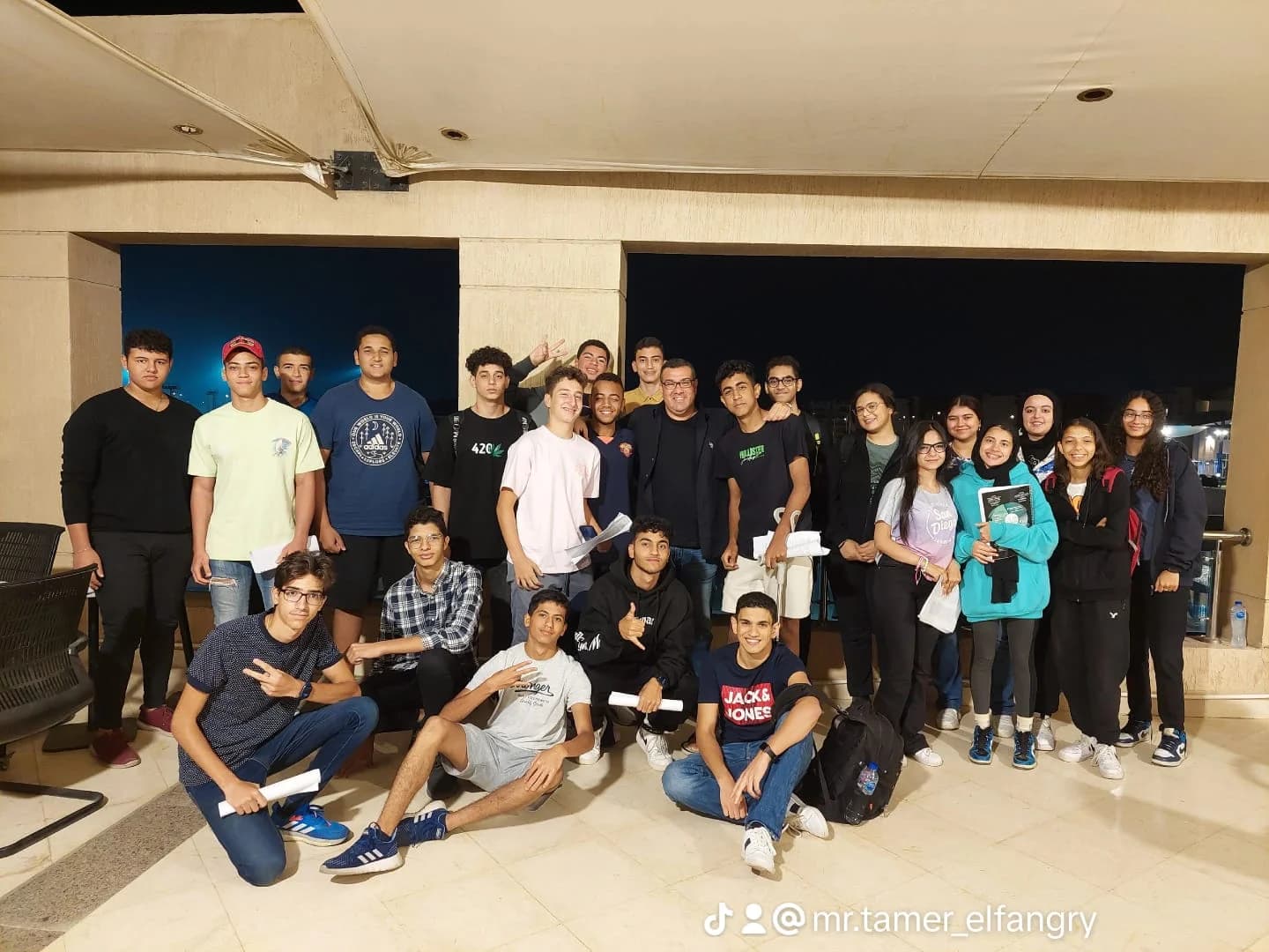 Student score and congratulations from Mr. Tamer Elfangary