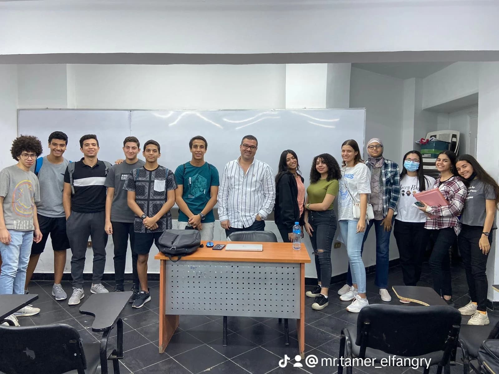 Student score and congratulations from Mr. Tamer Elfangary