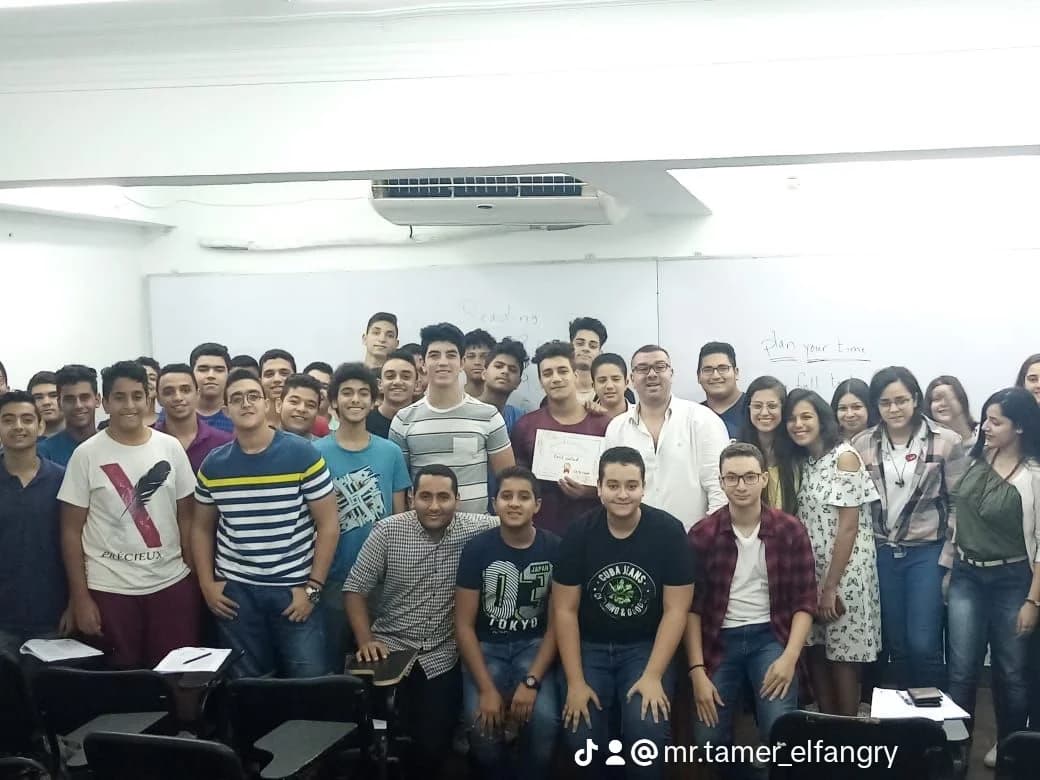 Student score and congratulations from Mr. Tamer Elfangary