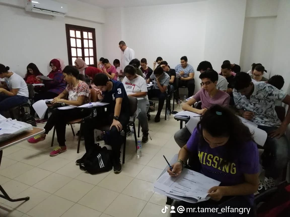 Student score and congratulations from Mr. Tamer Elfangary
